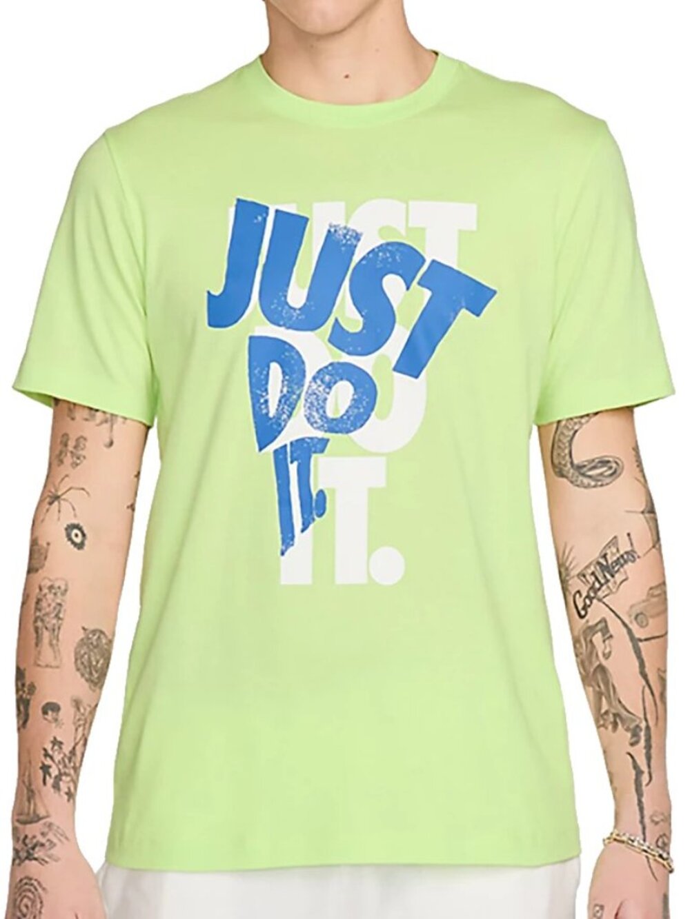 New! Nike Just Do It Graphic T-Shirt - Men's M or L - Neon Yellow-Green